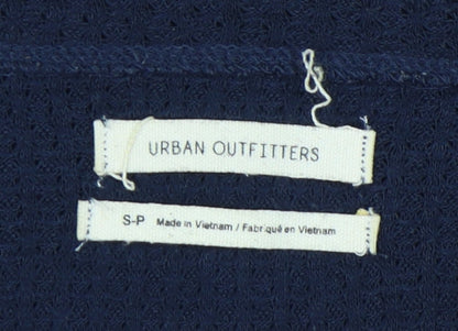 Womens UK Size S Urban Outfitters Blue Cropped Blouse