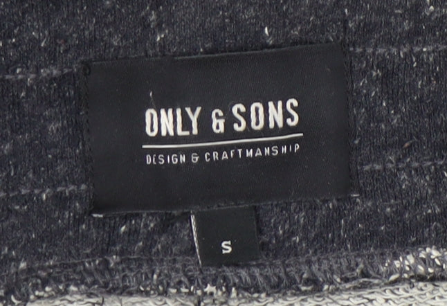 Only & Sons Men's Black Joggers S - Comfy Tapered Fit