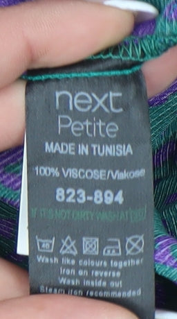 Next Women's Multicoloured Maxi Dress, Size 8, Petite