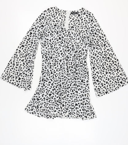 Boohoo Women’s Multicoloured Leopard Print A-Line Dress