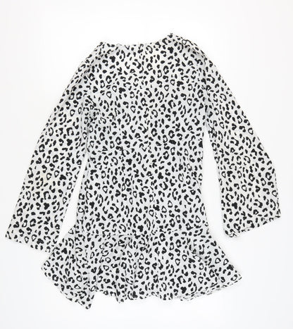 Boohoo Women’s Multicoloured Leopard Print A-Line Dress