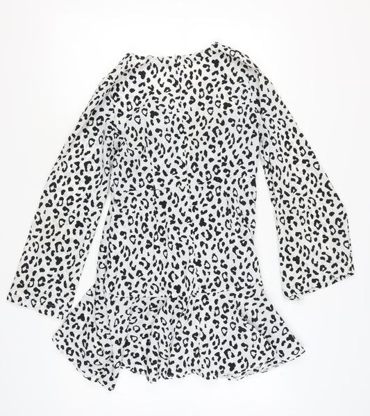 Boohoo Women’s Multicoloured Leopard Print A-Line Dress