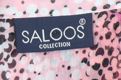 Womens UK Size 14 Saloos Pink Basic Blouse
