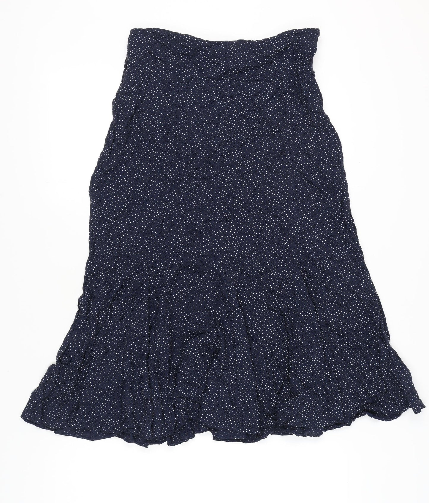 Marks and Spencer Women's Blue Polka Dot Skirt, Size 12