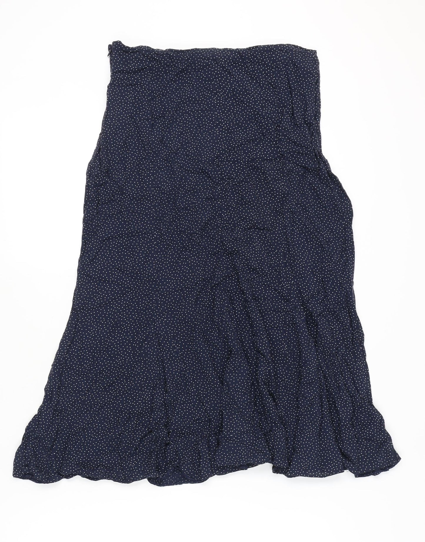 Marks and Spencer Women's Blue Polka Dot Skirt, Size 12