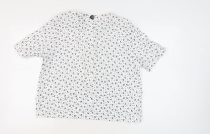 Womens UK Size 16 Marks and Spencer White Basic Blouse