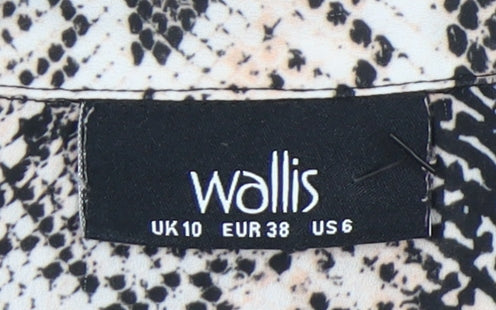 Womens UK Size 10 Wallis Multicoloured Basic Blouse