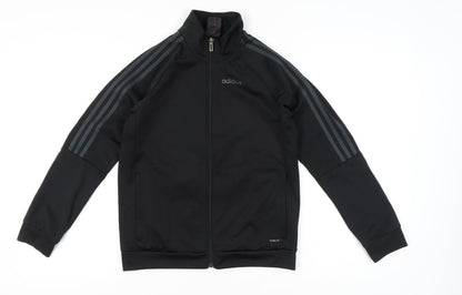 Adidas Boys Black Full Zip Sweatshirt 11-12 Years