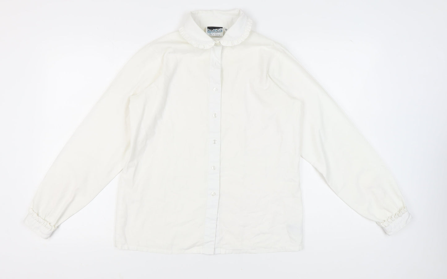 Fashion Sprit Women’s White Blouse, Size 14, Casual Wear