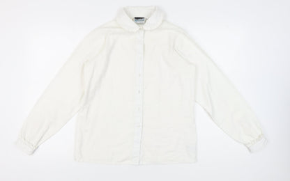 Fashion Sprit Women’s White Blouse, Size 14, Casual Wear