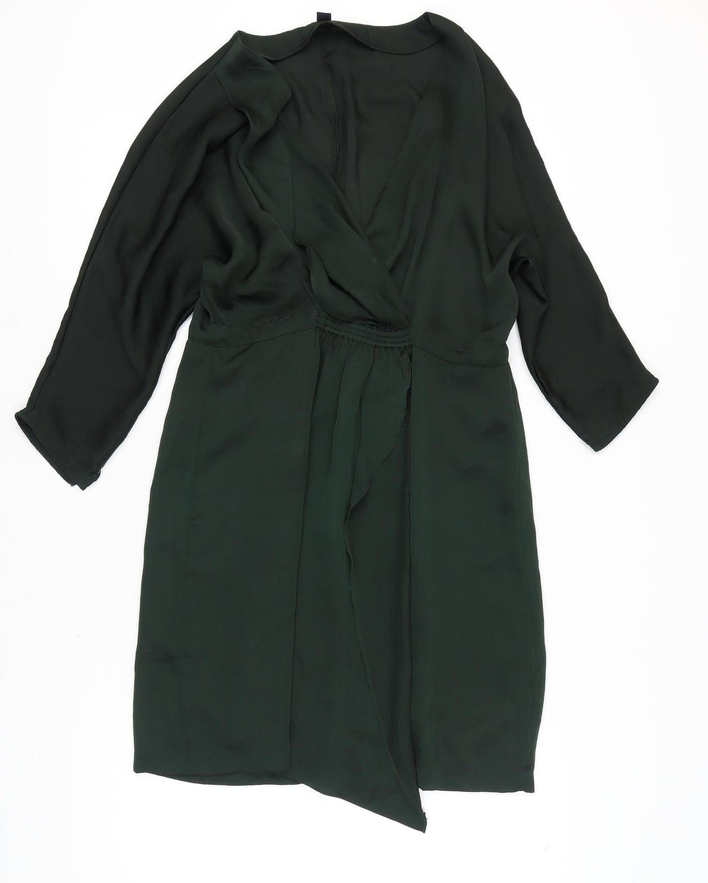 Gap Women's Green Dress, Size 14, Elegant V-Neck Design