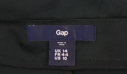 Gap Women's Green Dress, Size 14, Elegant V-Neck Design