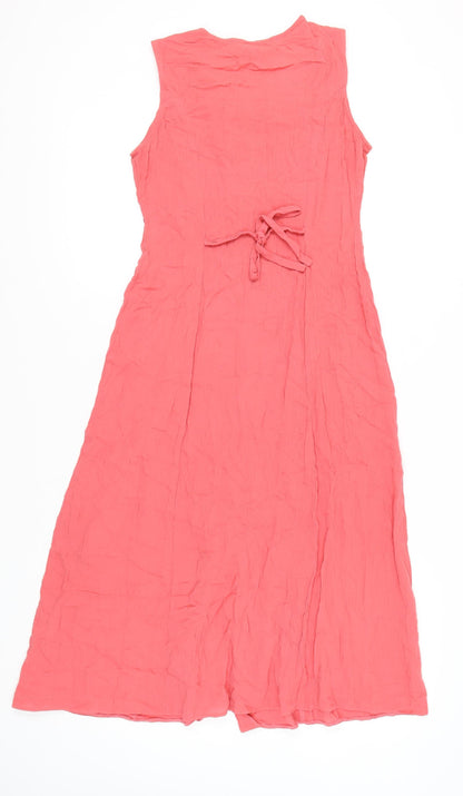 Berkertex Women's Pink Sleeveless Button Dress, Size 12