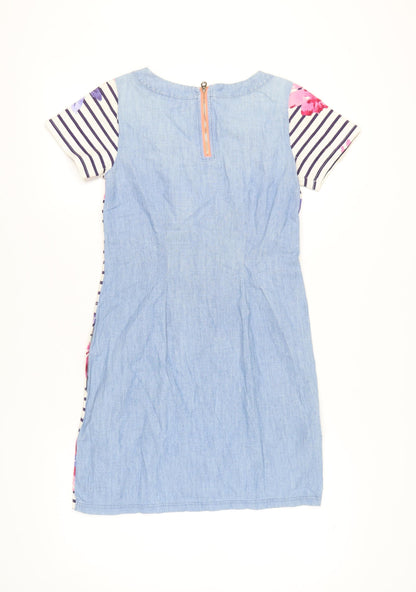 Joules Women Multicoloured Shift Dress Size 8