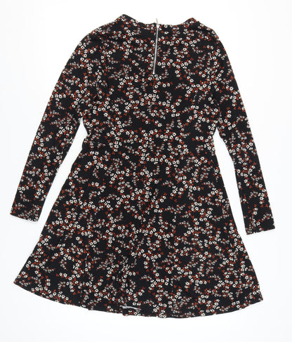 New Look Women's Black Floral Dress Size 14