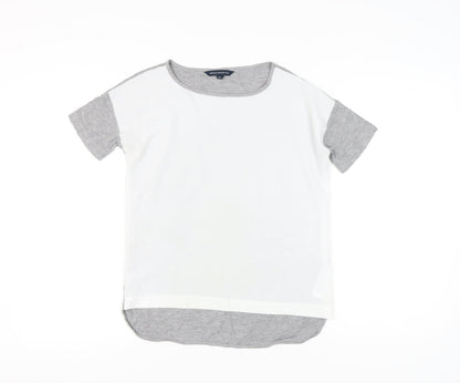 Womens UK Size XS French Connection Grey Basic T-Shirt