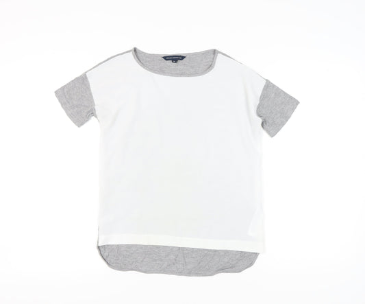 Womens UK Size XS French Connection Grey Basic T-Shirt