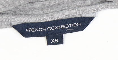 Womens UK Size XS French Connection Grey Basic T-Shirt