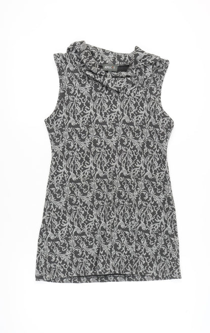 Apricot Women's Grey Sleeveless Cowl Neck Dress