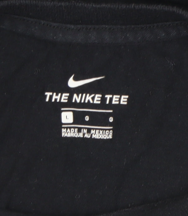 Unisex Adults UK Size L Nike Black Basic T-Shirt