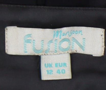 Monsoon Women's Black Beaded Party Dress, Size 12