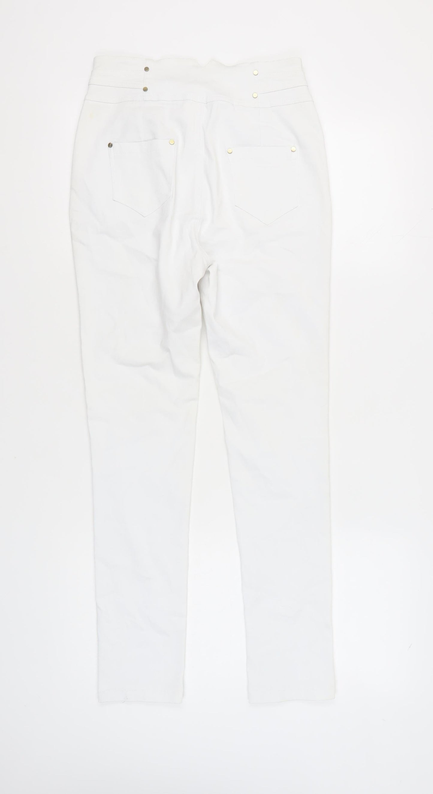 QED London Women's White Skinny Jeans Size 10