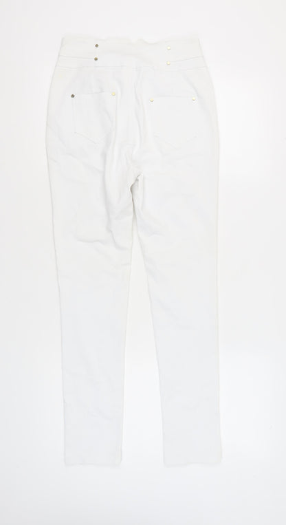 QED London Women's White Skinny Jeans Size 10
