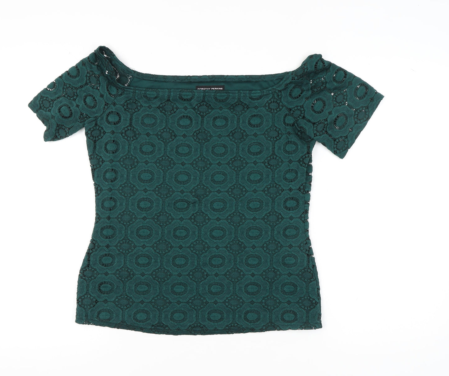 Womens UK Size 14 Dorothy Perkins Green Basic Blouse
