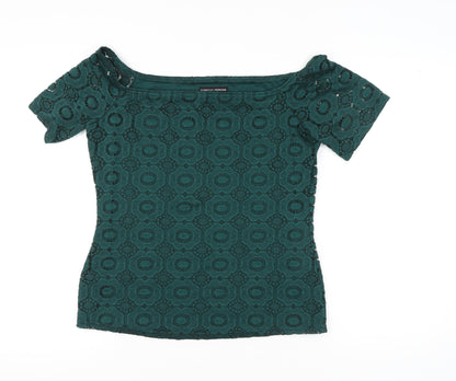 Womens UK Size 14 Dorothy Perkins Green Basic Blouse