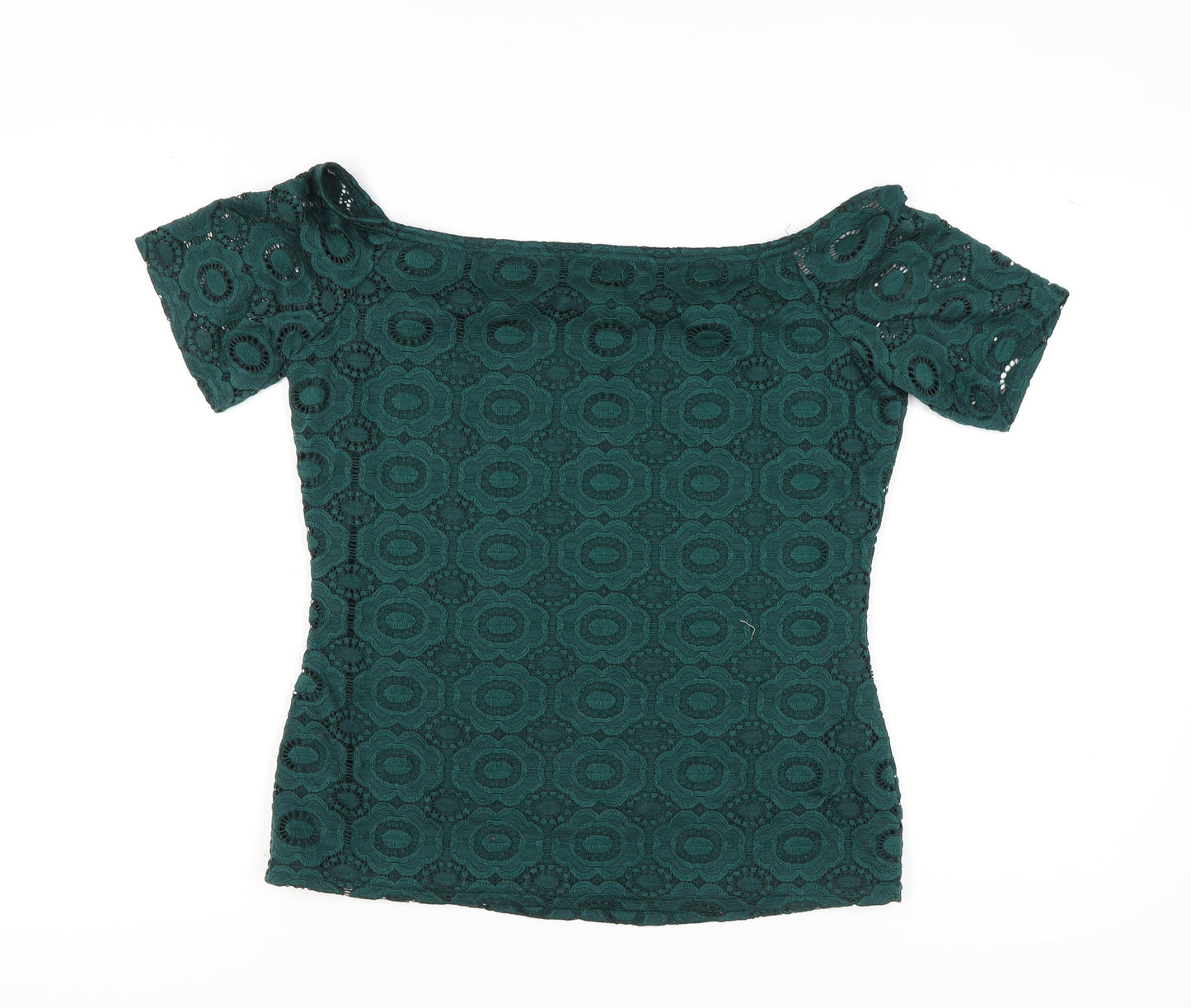 Womens UK Size 14 Dorothy Perkins Green Basic Blouse