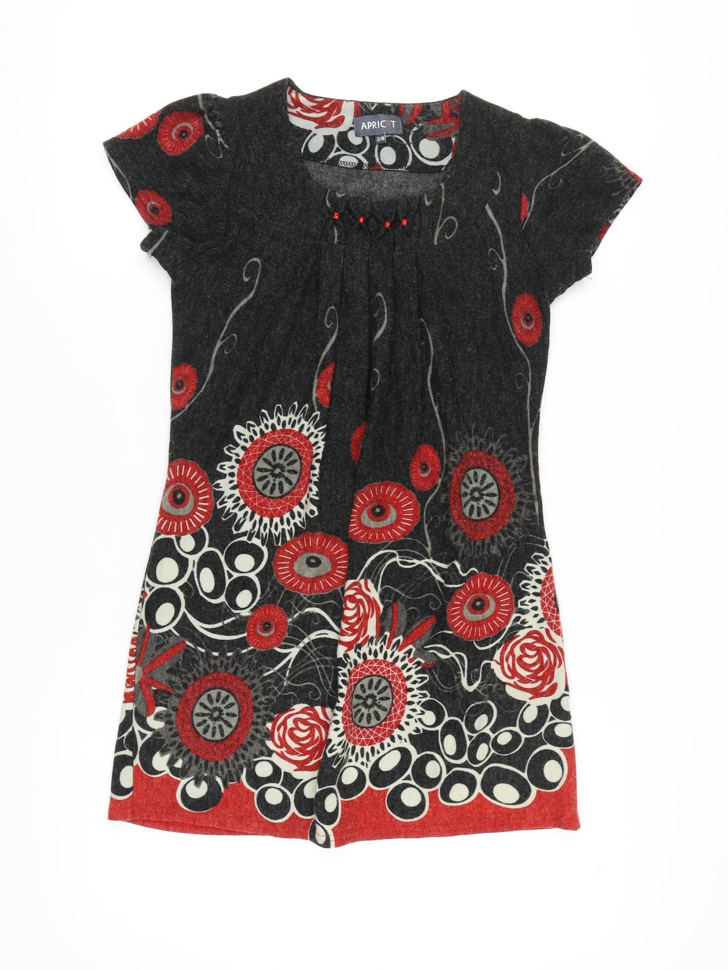 Apricot Women's Black Short Sleeve Dress S