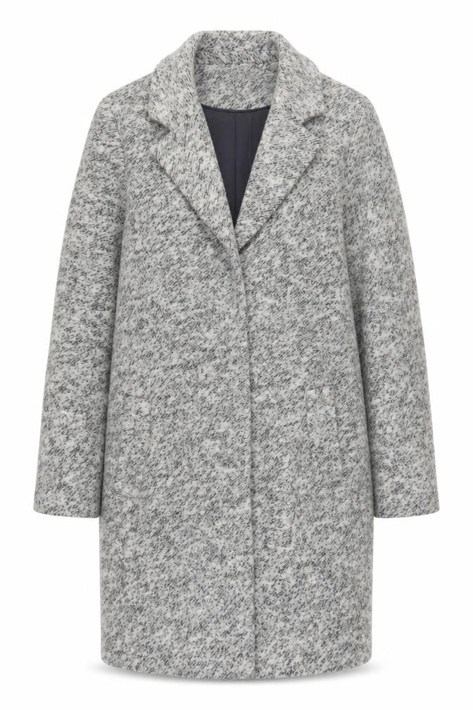 Womens UK Size 12 Mint Velvet Grey Overcoat