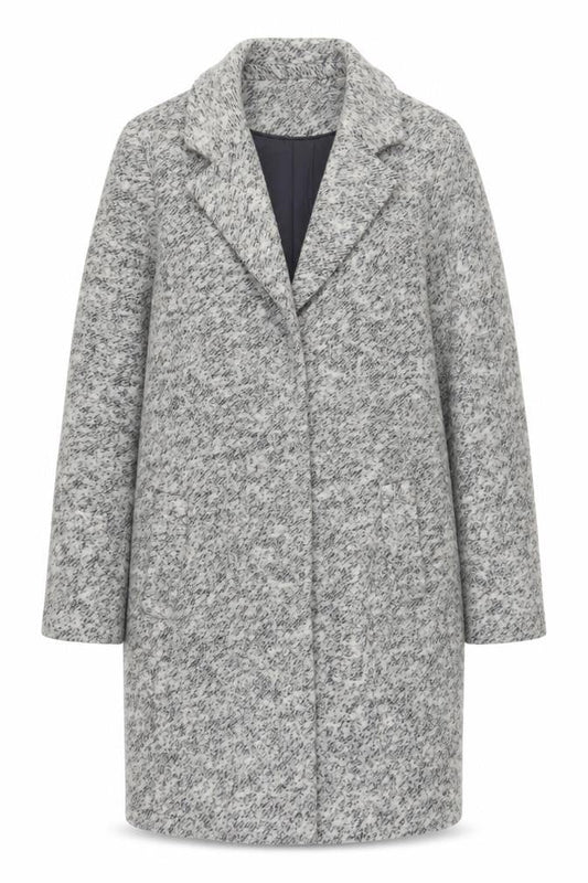 Womens UK Size 12 Mint Velvet Grey Overcoat