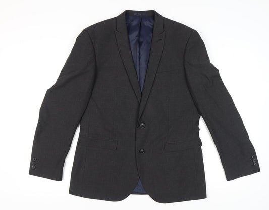 Next Men's Grey Blazer 42 Regular Jacket