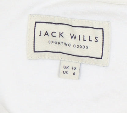 Womens UK Size 10 Jack Wills White Pullover Hoodie