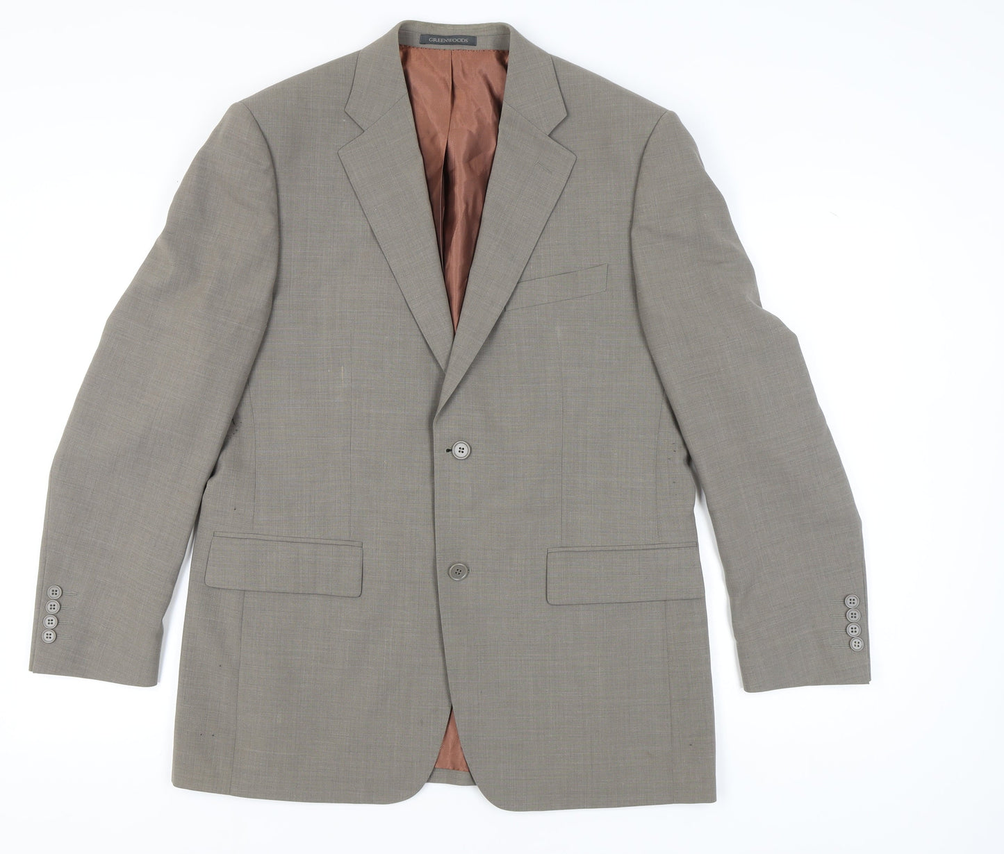 Mens UK Size 40 Greenwoods Regular Brown Suit Jacket
