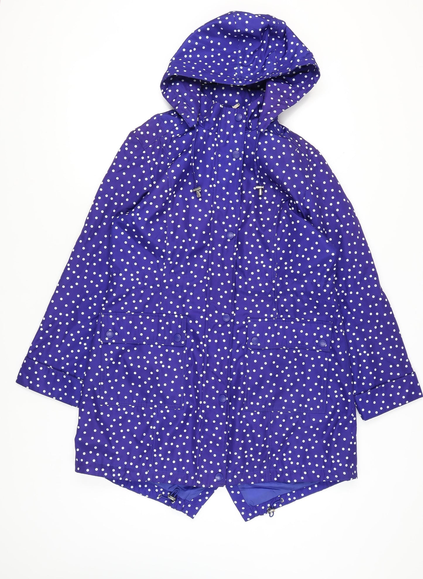 Womens UK Size 14 Finesse Blue Rain Coat