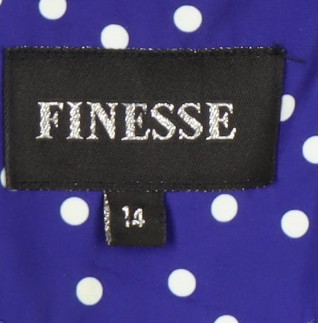 Womens UK Size 14 Finesse Blue Rain Coat