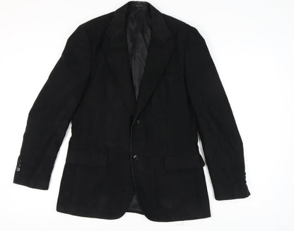 Mens UK Size 40 Zara Man Regular Black Suit Jacket
