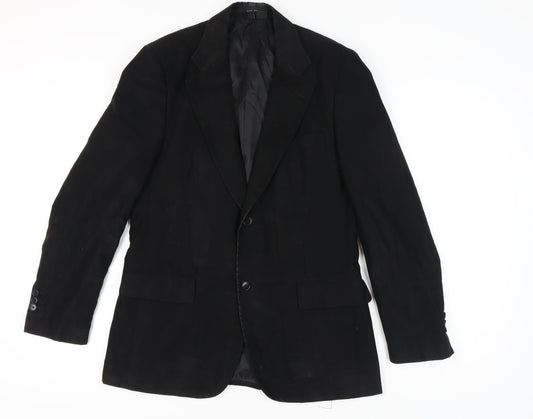 Mens UK Size 40 Zara Man Regular Black Suit Jacket