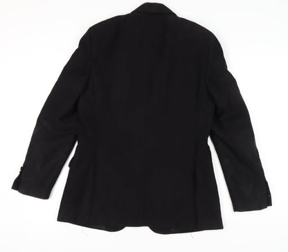 Mens UK Size 40 Zara Man Regular Black Suit Jacket