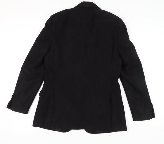Mens UK Size 40 Zara Man Regular Black Suit Jacket