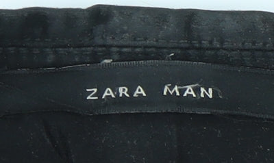 Mens UK Size 40 Zara Man Regular Black Suit Jacket