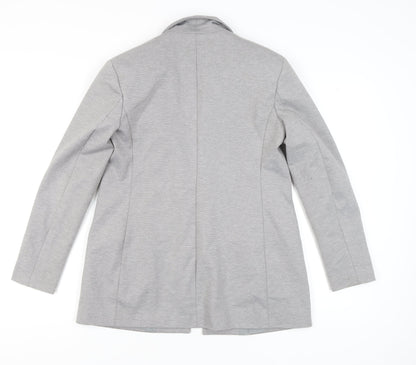 Dorothy Perkins Women's Grey Blazer, Size 8, Double-Breasted