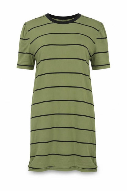 ASOS DESIGN Women Green Striped Dress Size 10