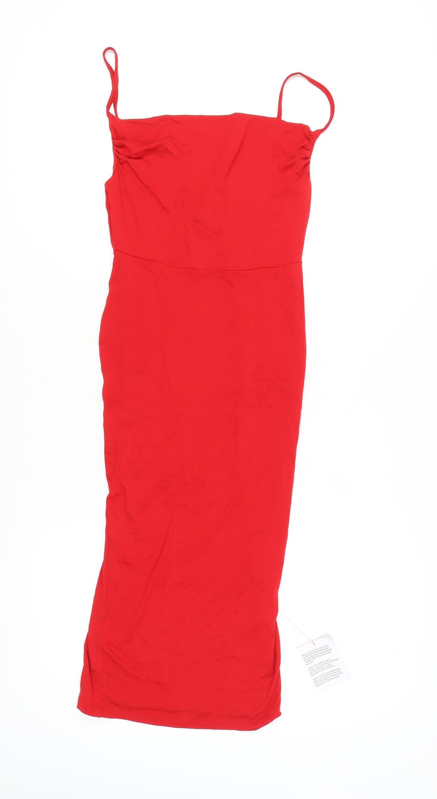 ASOS DESIGN Women's Red Strappy Dress Size 8