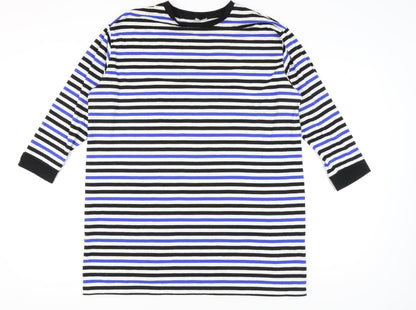 ASOS Women's Multicoloured Striped T-Shirt Dress, Size 6