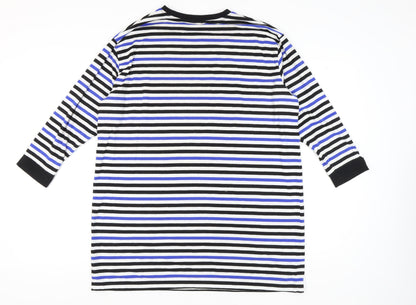 ASOS Women's Multicoloured Striped T-Shirt Dress, Size 6