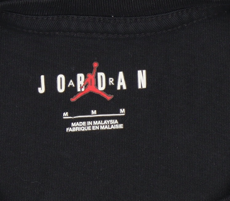 Jordan Men's Black Graphic T-Shirt, Medium