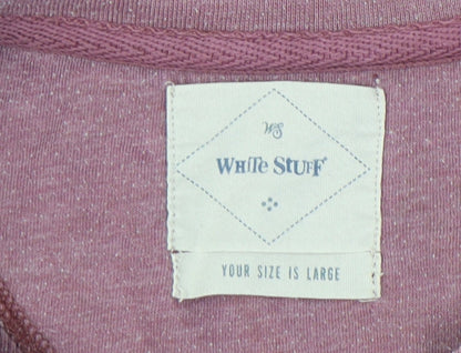 White Stuff Men's Purple Long Sleeve T-Shirt, Size L